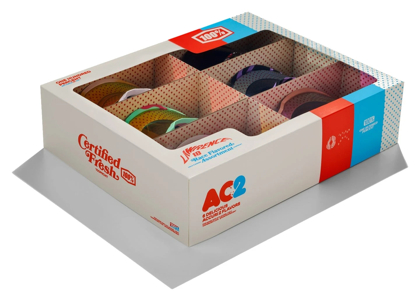 100% Accuri 2 Jett Lawrence Donut Goggle 6-Pack 2 100% Accuri 2 Jett Lawrence Donut Goggle 6-Pack - Image 2