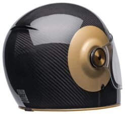 Bell Helmets Bell Bullitt Carbon TT Helmet -Motorcycle Gear Shop bell bullitt carbon tt helmet gloss black gold 4