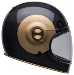 Bell Helmets Bell Bullitt Carbon TT Helmet -Motorcycle Gear Shop bell bullitt carbon tt helmet gloss black gold 5
