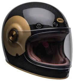 Bell Helmets Bell Bullitt Carbon TT Helmet -Motorcycle Gear Shop bell bullitt carbon tt helmet gloss black gold 6