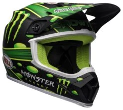 Bell Helmets Bell MX-9 Mips Showtime Helmet -Motorcycle Gear Shop bell mx9 mips showtime helmet black green 2