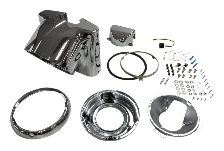 Drag Specialties 7" Headlight Nacelle Kit For Harley Softail 1986-2017 3 Drag Specialties 7" Headlight Nacelle Kit For Harley Softail 1986-2017 - Image 3