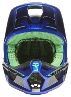 Fox Racing V1 Peril Helmet -Motorcycle Gear Shop fox racing v1 peril helmet blue 1
