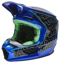 Fox Racing V1 Peril Helmet -Motorcycle Gear Shop fox racing v1 peril helmet blue 2