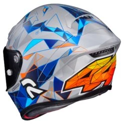 HJC RPHA 1N Espargaro Helmet -Motorcycle Gear Shop hjcrpha1 n espargaro helmet silver blue orange 3