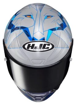 HJC RPHA 1N Espargaro Helmet -Motorcycle Gear Shop hjcrpha1 n espargaro helmet silver blue orange 4