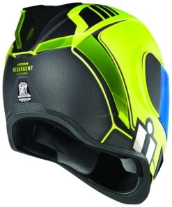 Icon Airform Resurgent Helmet -Motorcycle Gear Shop icon airform resurgent helmet hi viz 2