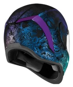 Icon Airform Chantilly Opal Helmet -Motorcycle Gear Shop icon hlmt afrm chnt opal blue 2
