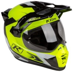 Klim Krios Pro Charger Helmet -Motorcycle Gear Shop klim krios pro charger helmet hi viz 2