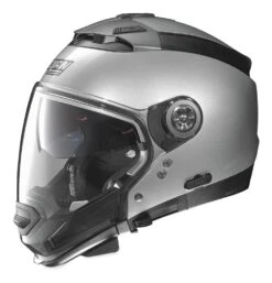 Nolan N44 EVO Helmet -Motorcycle Gear Shop nolan helmets n44 evo solid helmet platinum silver