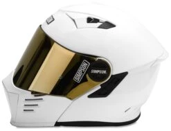 Simpson Mod Bandit Helmet -Motorcycle Gear Shop simpson mod bandit helmet white 1