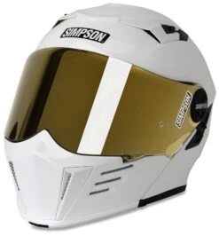 Simpson Mod Bandit Helmet -Motorcycle Gear Shop simpson mod bandit helmet white