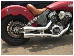 Trask Slip On Mufflers For Indian Scout 2015-2023 -Motorcycle Gear Shop trask slip on mufflers for indian scout2015