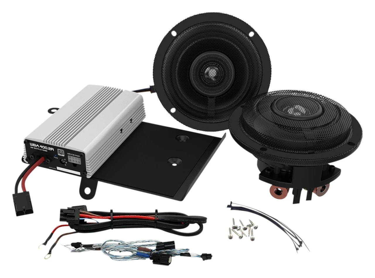 Wild Boar By Hogtunes 6.5" Speakers & 400 Watt Amp Kit For Harley Touring 2014-2023